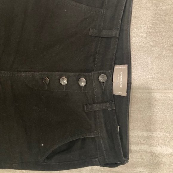 Everlane wide leg 4-button jeans in black - Picture 2 of 2